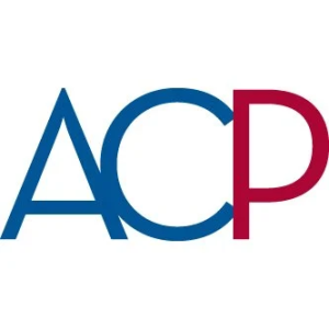 Stylized ACP logo showing blue letters A and C alongside a red P on a white background