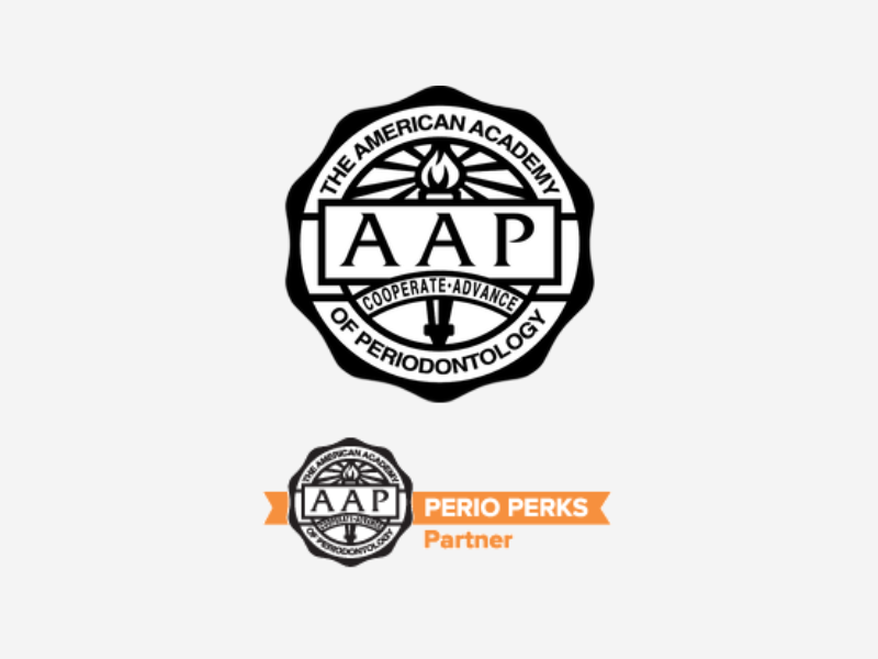Two AAP logos: a large black circular seal reading 