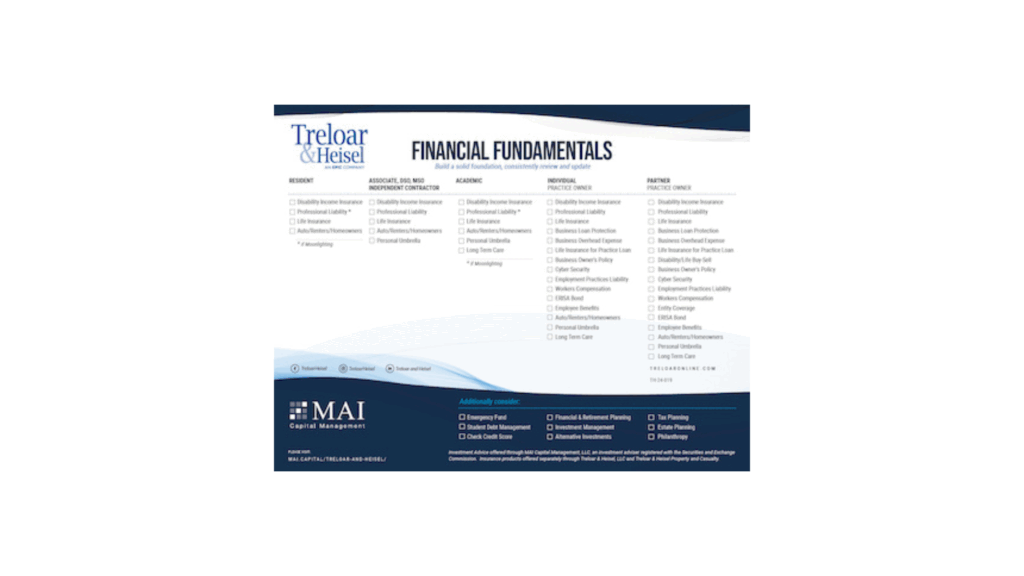 Financial Fundamentals Checklist